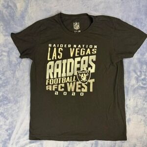 NFL Las Vegas Raiders black cotton t-shirt men Size XL